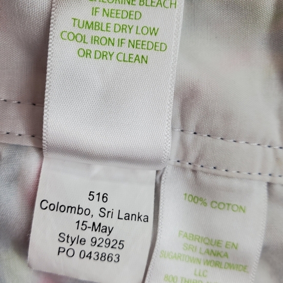 Lilly Pulitzer Walsh Shorts Womens 0 30x3 Palm Reader Pink Blue White Multi - Picture 8 of 13